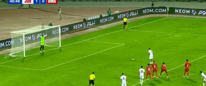 阿尔纳迈特造点 奥尔万点球稳稳命中 约旦2-0领先阿曼